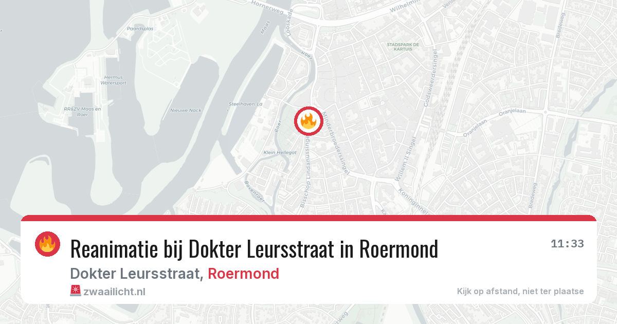 Reanimatie bij Dokter Leursstraat in Roermond — 20 mrt 2026
