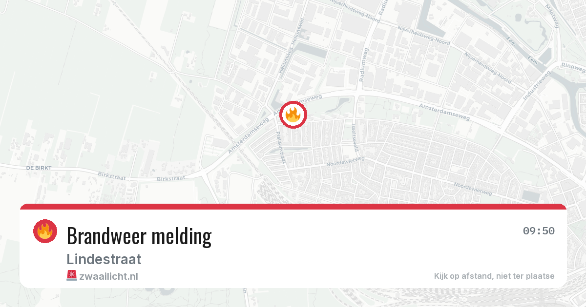 Brandweer melding — 28 jun 2026
