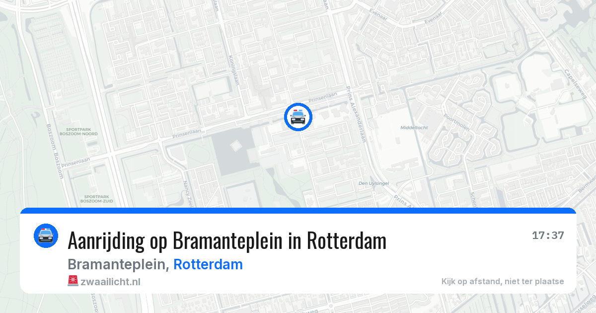 Aanrijding op Bramanteplein in Rotterdam — 16 jun 2026