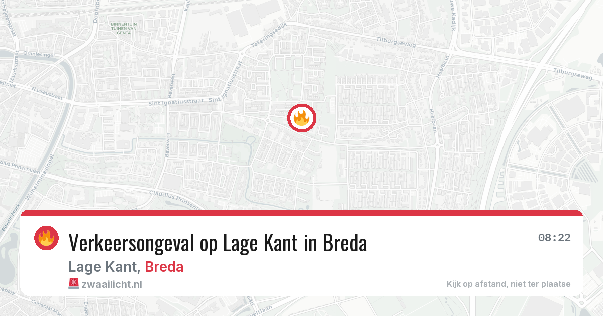 Verkeersongeval op Lage Kant in Breda — 18 jun 2026