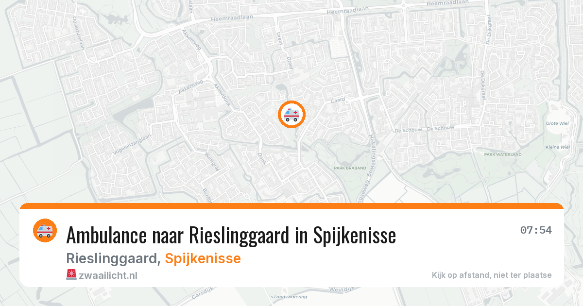 Ambulance naar Rieslinggaard in Spijkenisse — 26 jun 2026