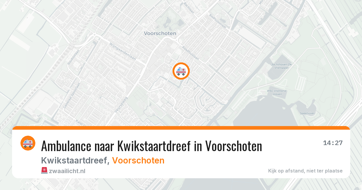 Ambulance naar Kwikstaartdreef in Voorschoten — 17 jul 2026