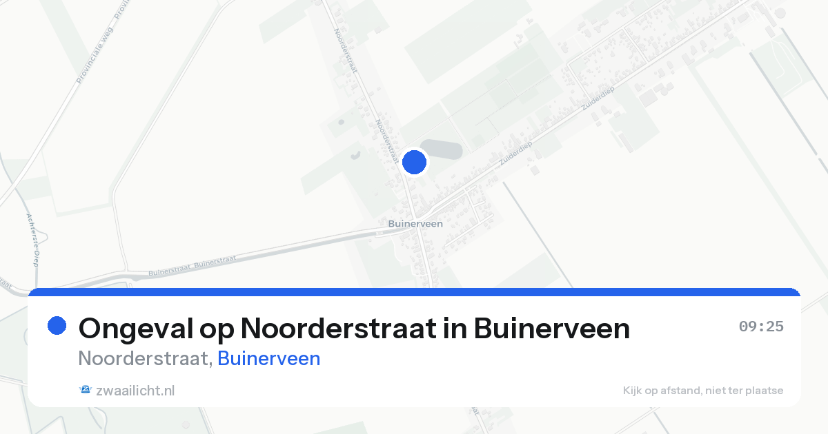 Ongeval op Noorderstraat in Buinerveen — 22 mei 2026