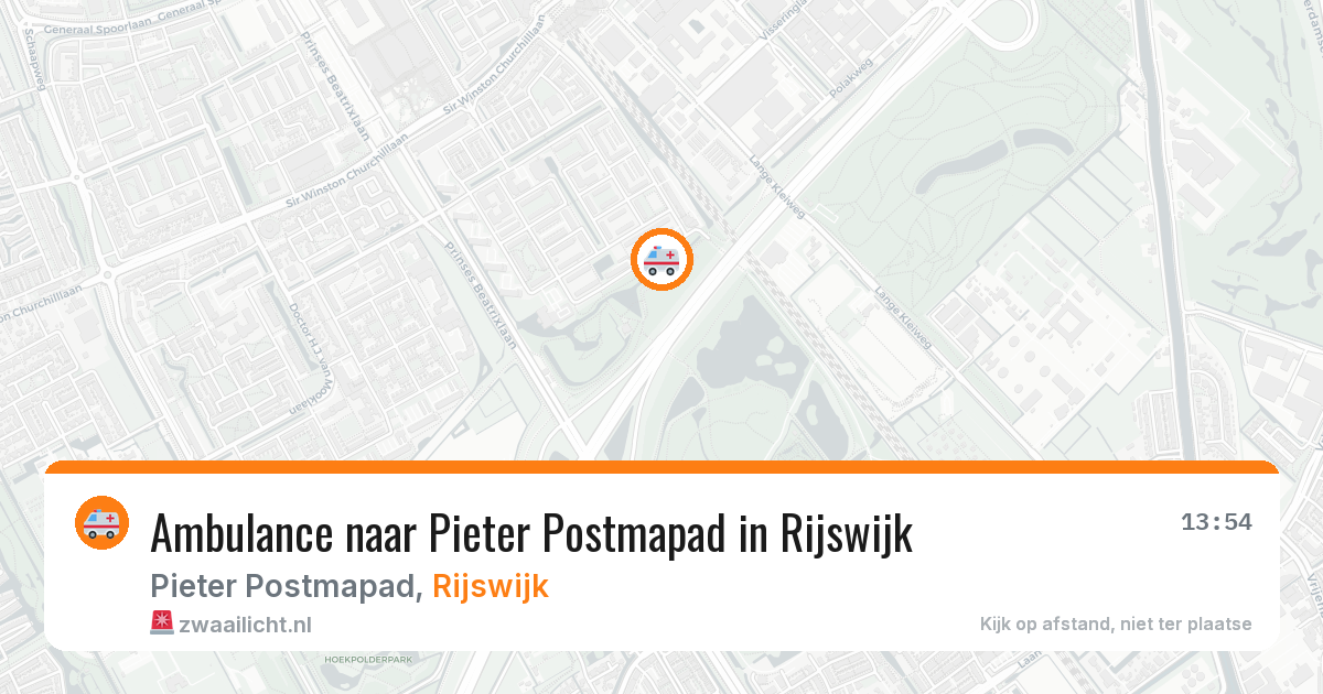 Ambulance naar Pieter Postmapad in Rijswijk — 19 jun 2026
