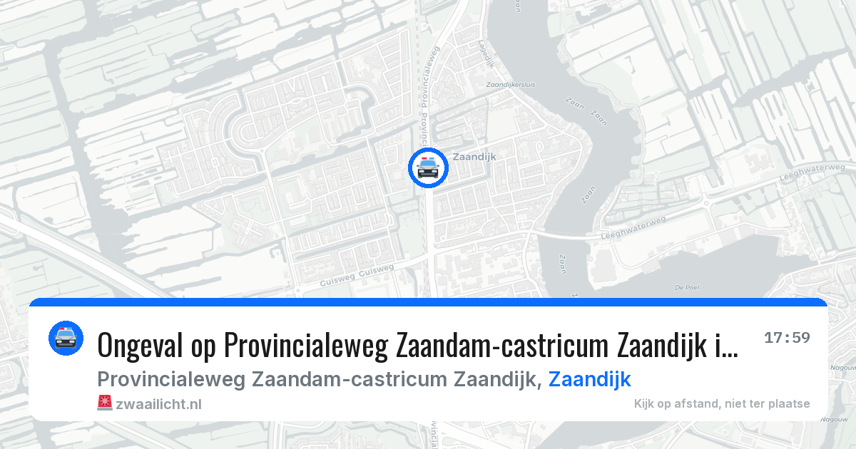 Ongeval op Provincialeweg Zaandam-castricum Zaandijk in Zaandijk — 2 jun 2026