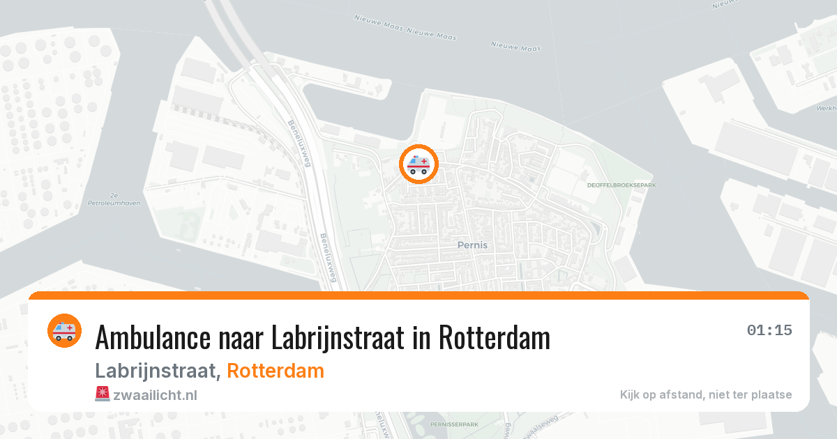 Ambulance naar Labrijnstraat in Rotterdam — 6 jul 2026