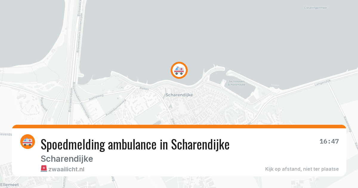 Spoedmelding ambulance in Scharendijke — 11 apr 2026