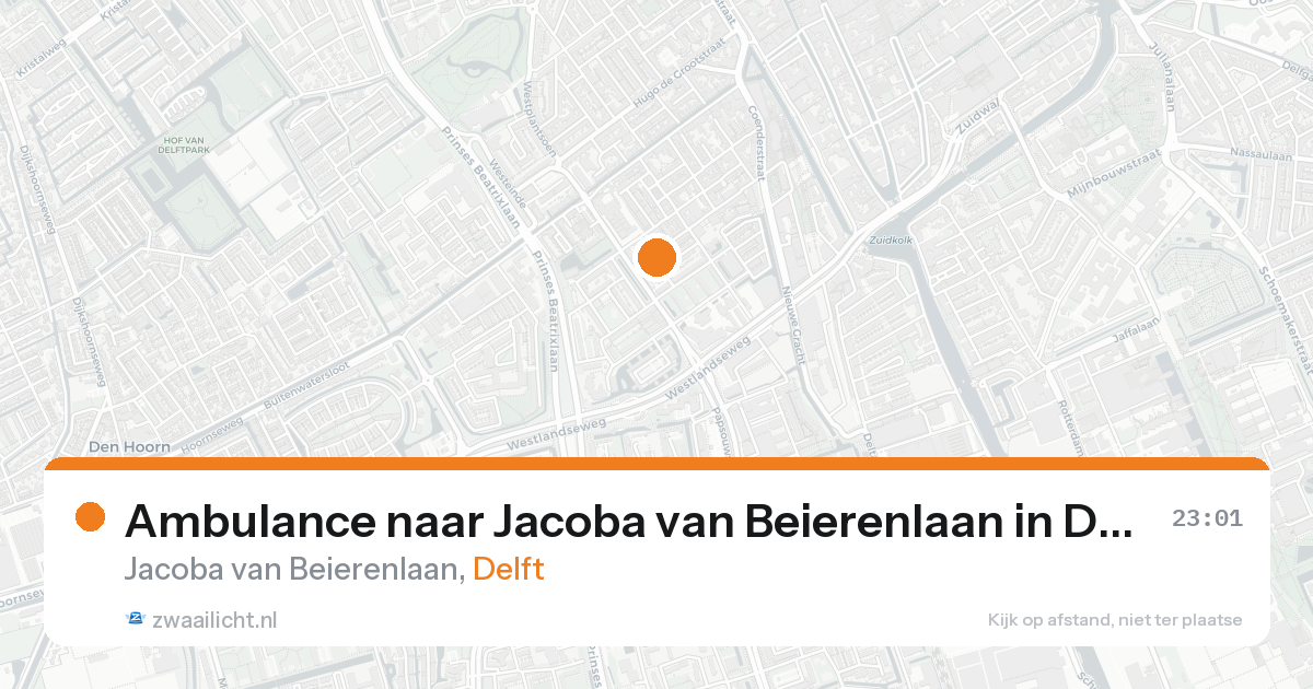 Ambulance naar Jacoba van Beierenlaan in Delft — 7 feb 2026