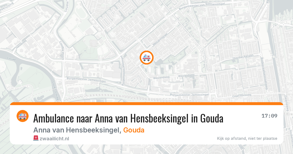 Ambulance naar Anna van Hensbeeksingel in Gouda — 2 jul 2026