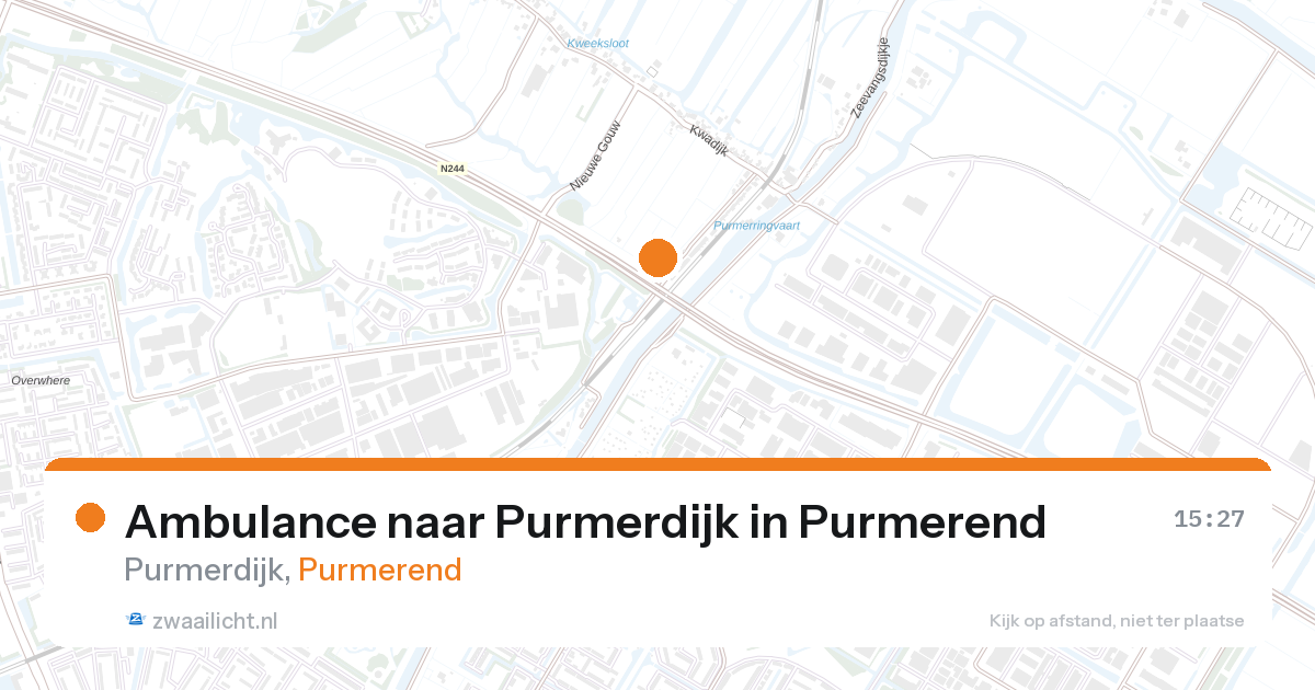 Ambulance naar Purmerdijk in Purmerend — 26 aug 2026