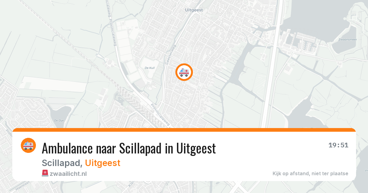 Ambulance naar Scillapad in Uitgeest — 8 aug 2026