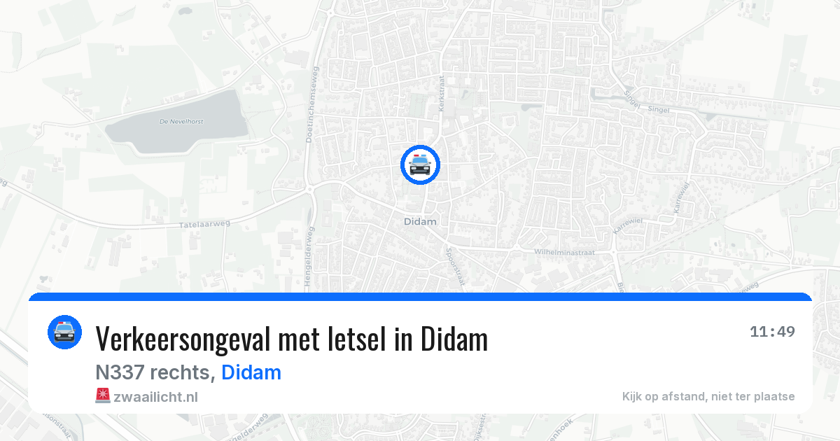 Verkeersongeval met letsel in Didam — 5 aug 2026