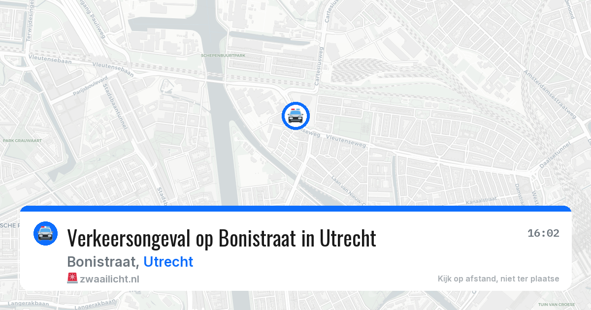 Verkeersongeval op Bonistraat in Utrecht — 4 apr 2026