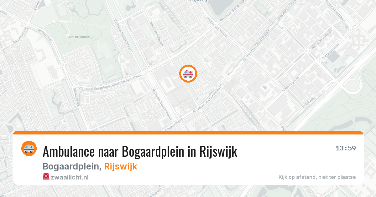 Ambulance naar Bogaardplein in Rijswijk — 2 jul 2026