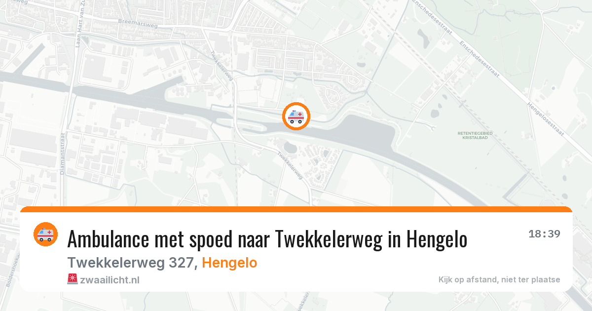 Ambulance met spoed naar Twekkelerweg in Hengelo — 25 apr 2026