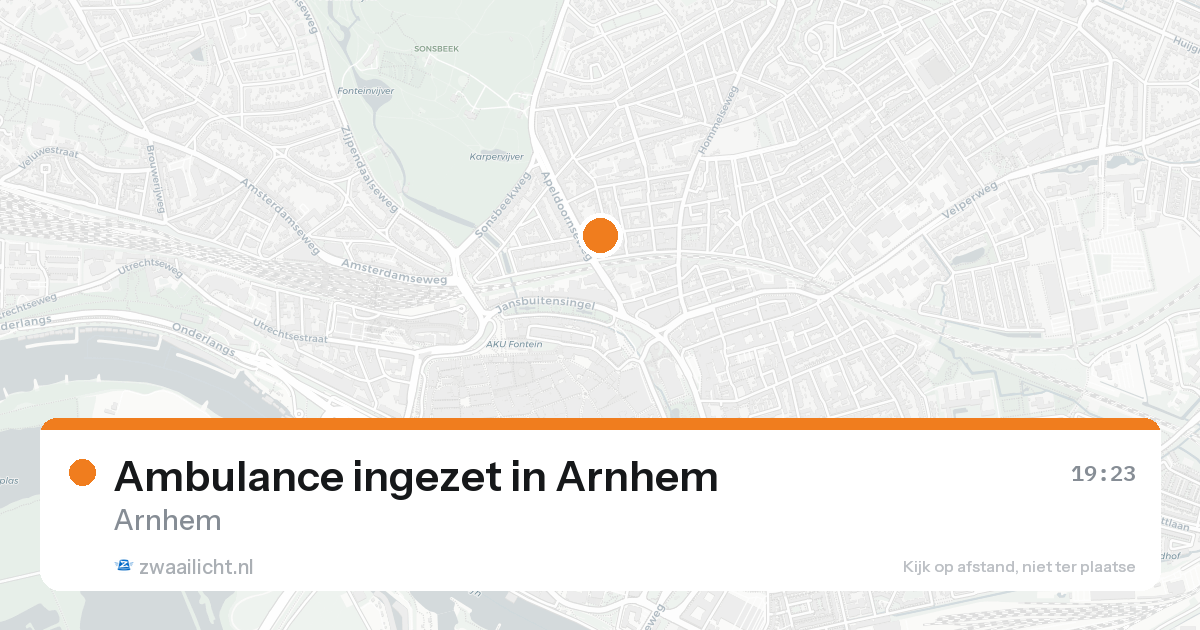 Ambulance ingezet in Arnhem — 11 mei 2026