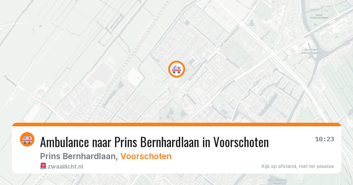 Ambulance naar Prins Bernhardlaan in Voorschoten — 2 jul 2026