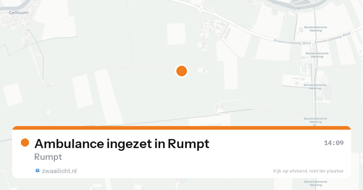 Ambulance ingezet in Rumpt — 15 aug 2026 | 🚨 Zwaailicht.nl