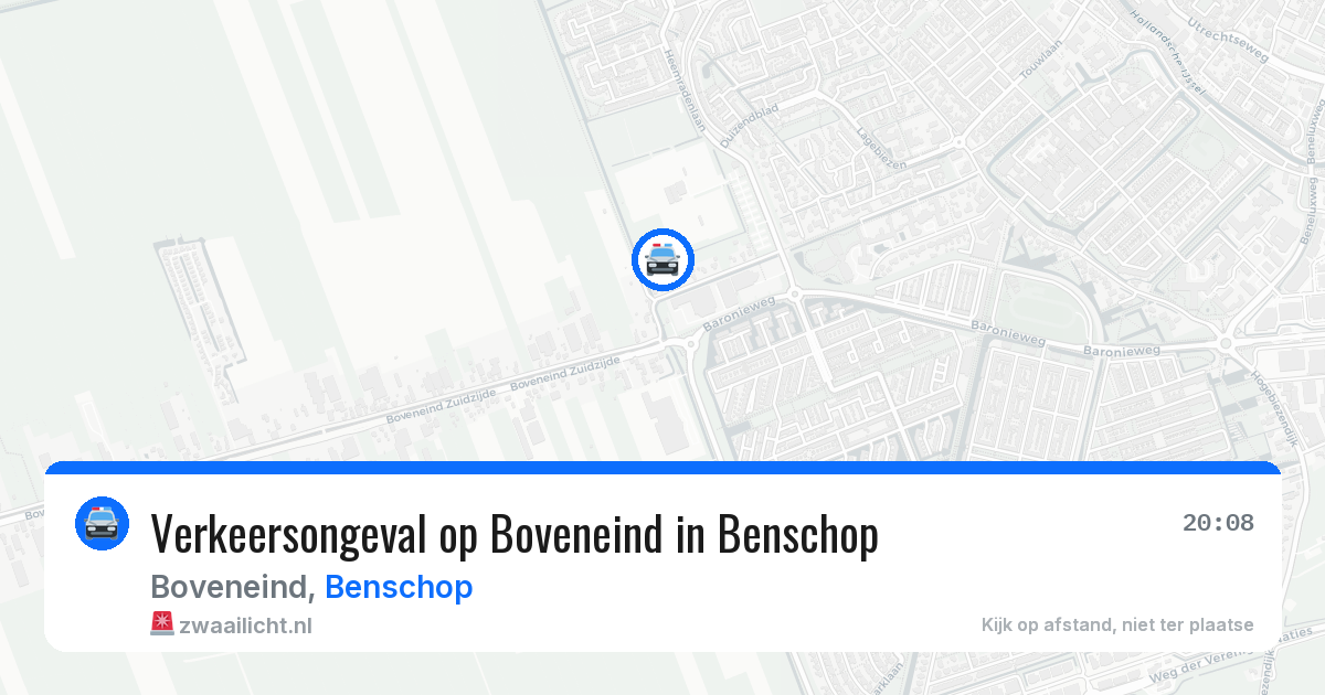 Verkeersongeval op Boveneind in Benschop — 27 jan 2026