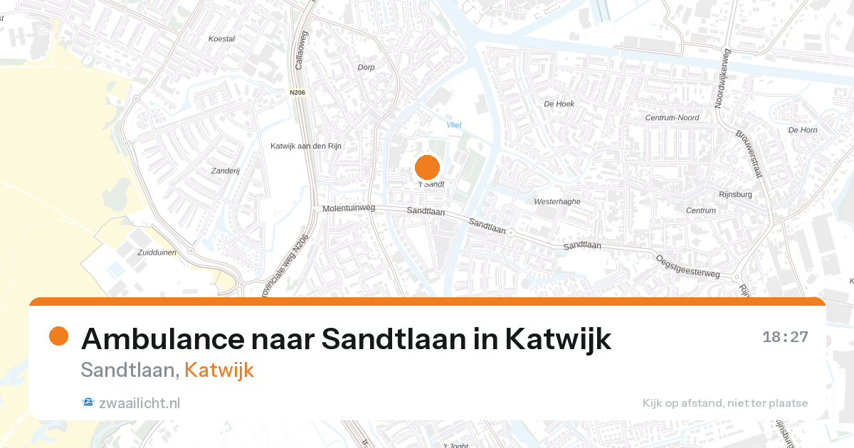 Ambulance naar Sandtlaan in Katwijk — 24 jun 2026