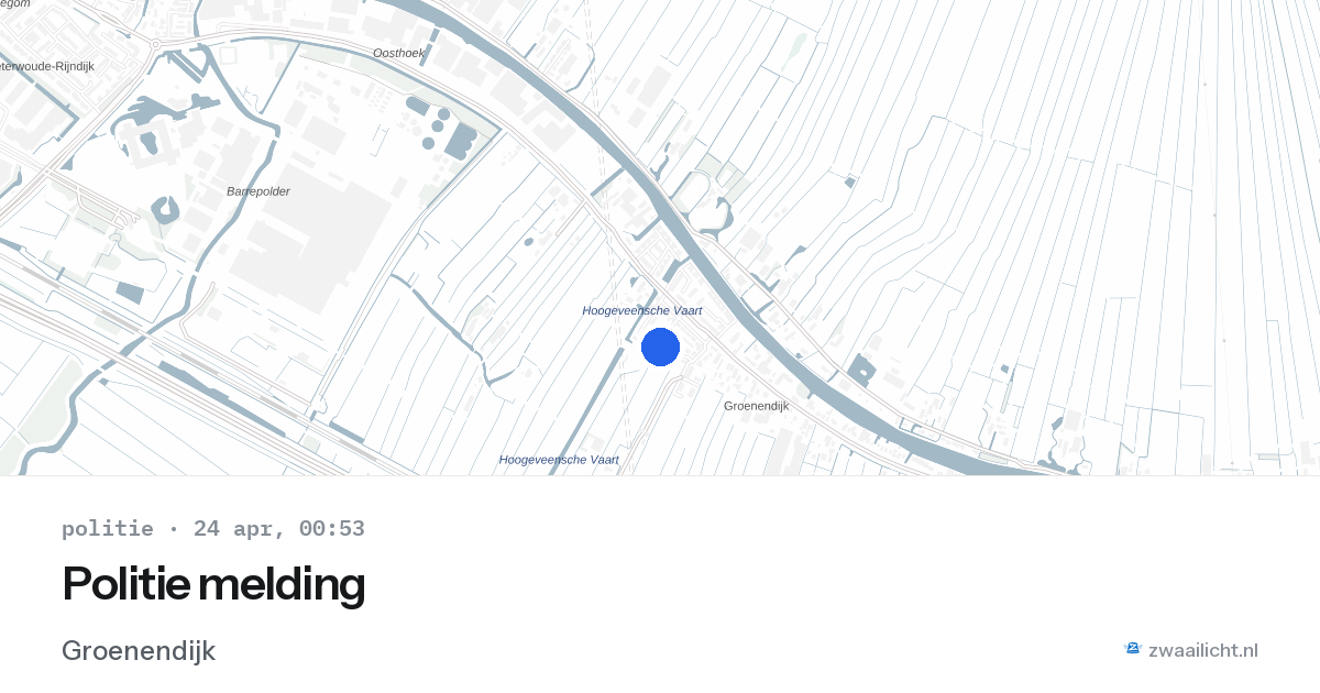 Politie melding — 23 apr 2026