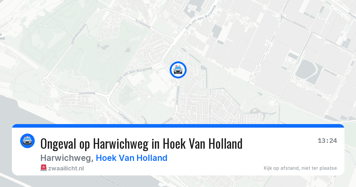 Ongeval op Harwichweg in Hoek Van Holland — 26 jun 2026