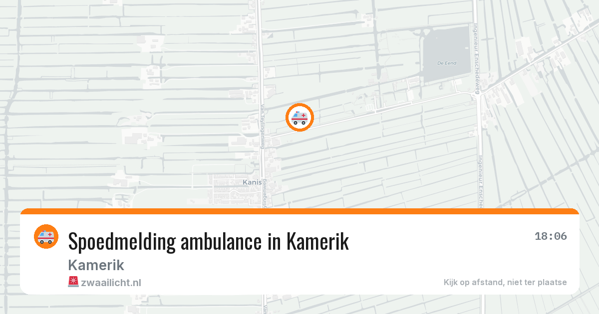 Spoedmelding ambulance in Kamerik — 10 aug 2026