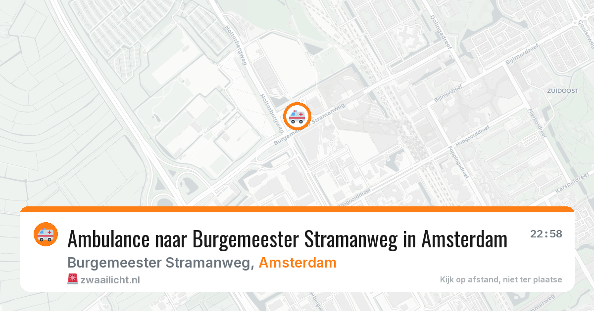 Ambulance naar Burgemeester Stramanweg in Amsterdam — 28 jan 2026