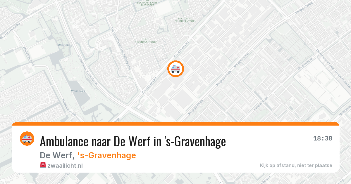 Ambulance naar De Werf in 's-Gravenhage — 11 jul 2026