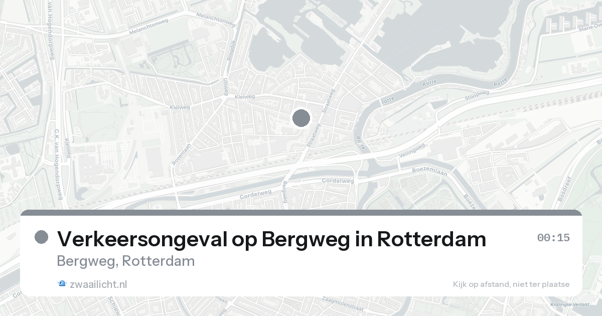 Verkeersongeval op Bergweg in Rotterdam — 30 jan 2026