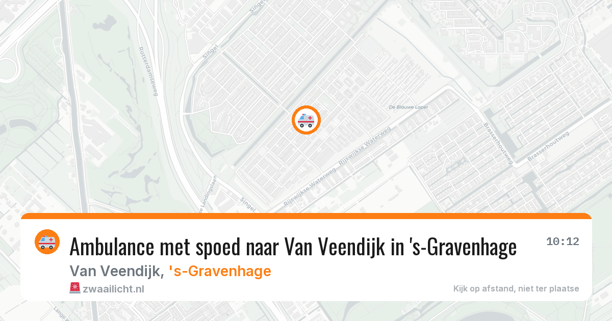 Ambulance met spoed naar Van Veendijk in 's-Gravenhage — 13 mei 2026