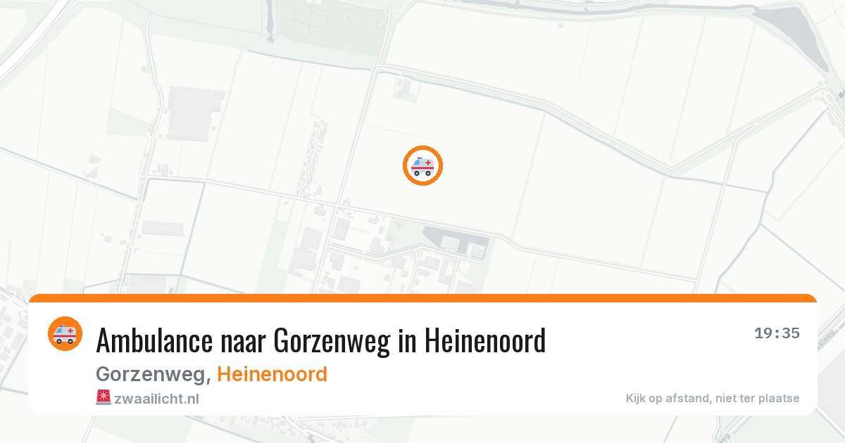 Ambulance naar Gorzenweg in Heinenoord — 22 jun 2026