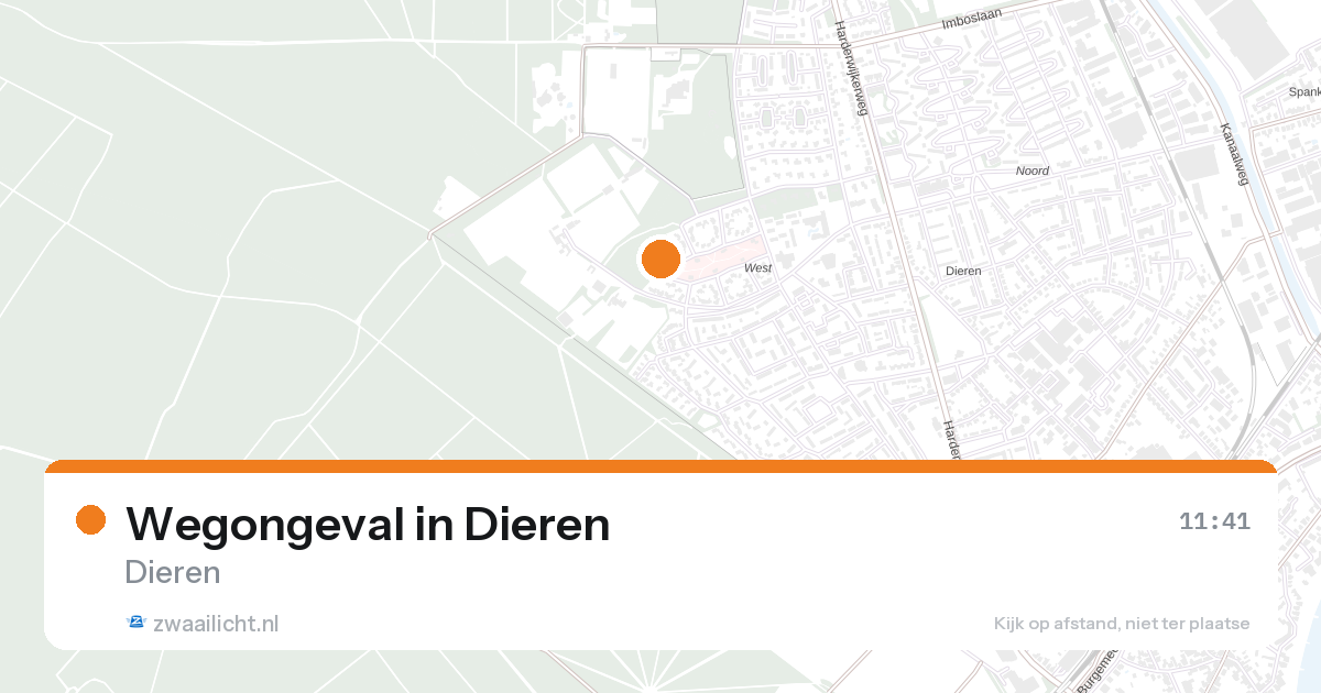 Wegongeval in Dieren — 26 aug 2026