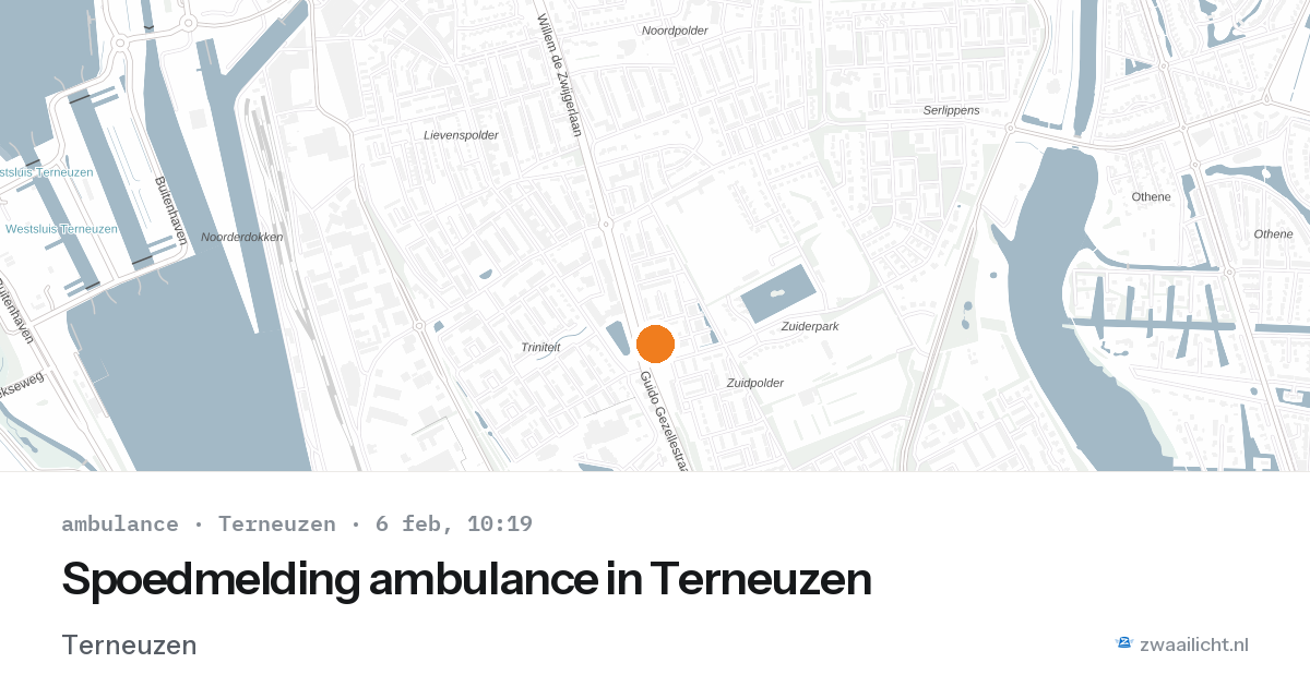 Spoedmelding ambulance in Terneuzen — 6 feb 2026