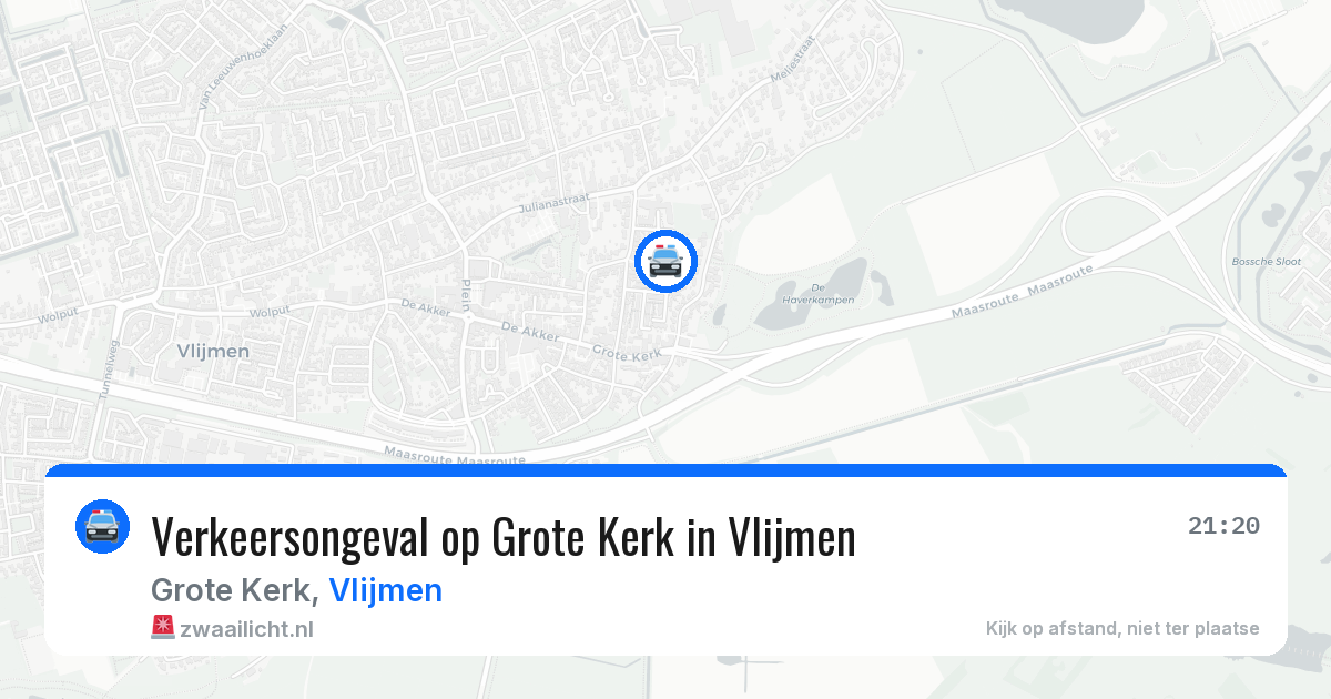 Verkeersongeval op Grote Kerk in Vlijmen — 24 mrt 2026