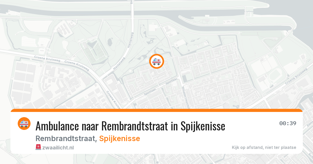 Ambulance naar Rembrandtstraat in Spijkenisse — 22 mei 2026