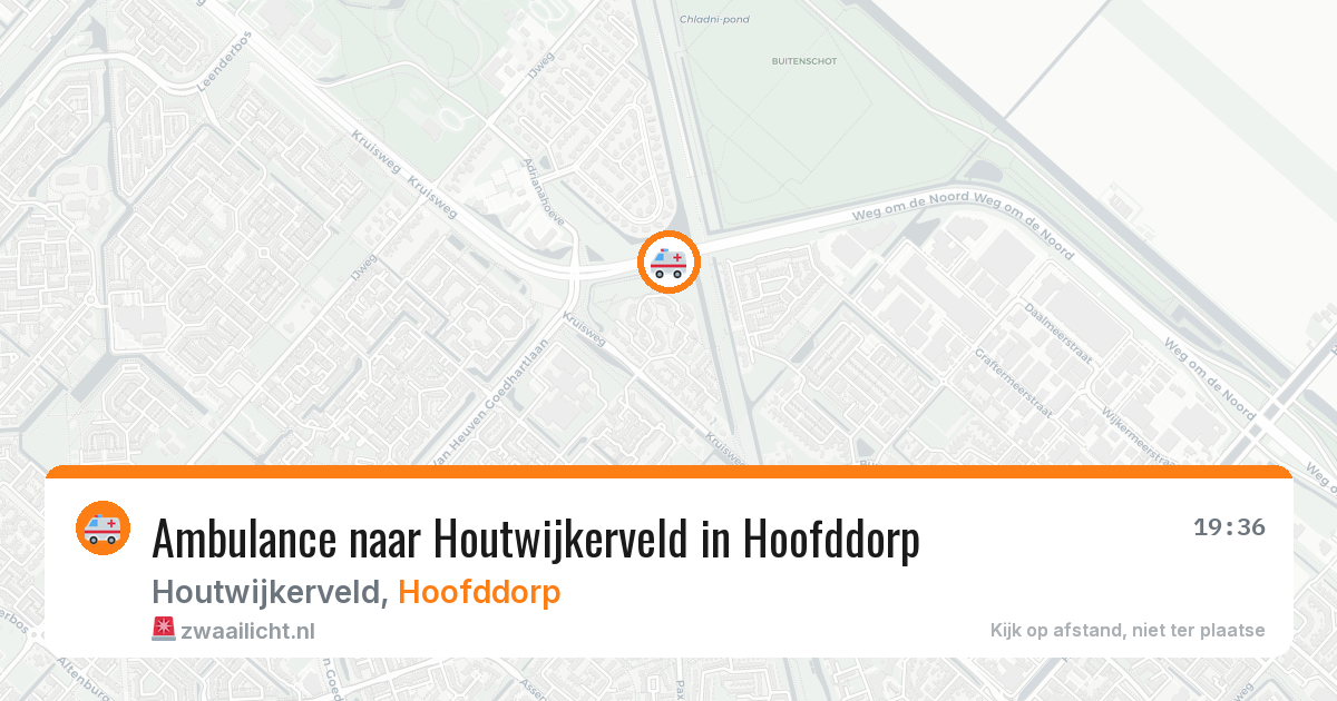 Ambulance naar Houtwijkerveld in Hoofddorp — 30 jul 2026