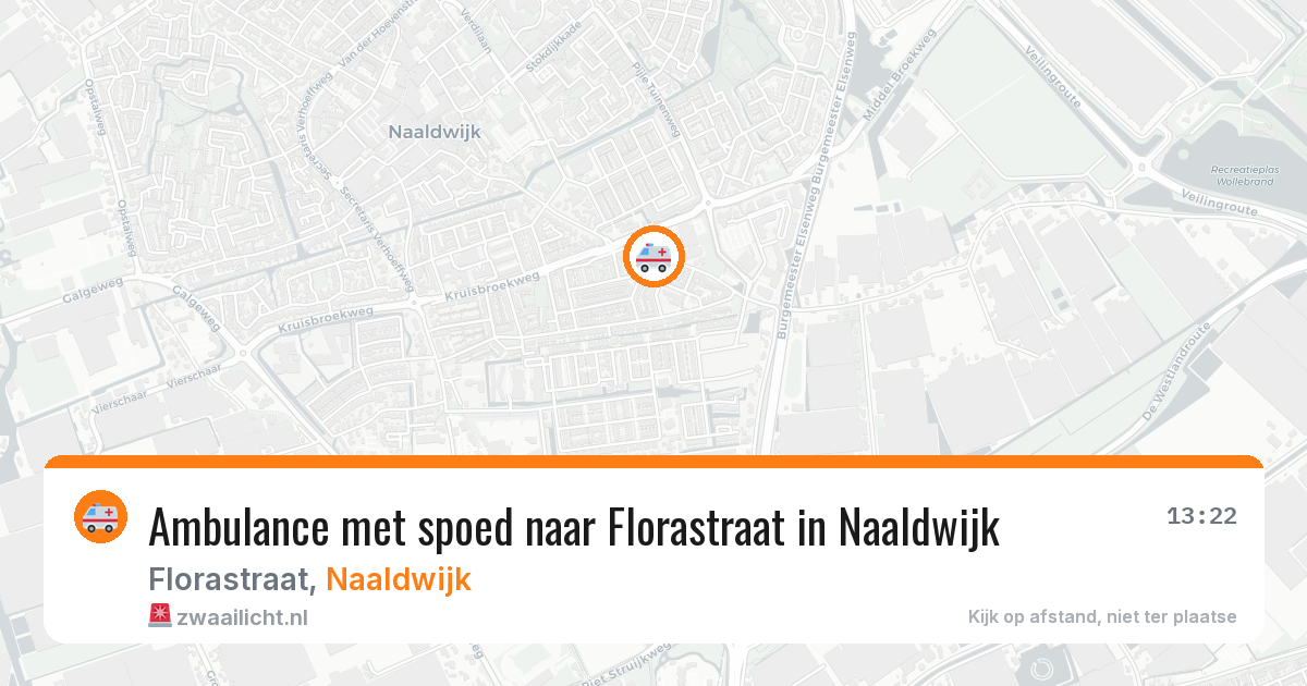Ambulance met spoed naar Florastraat in Naaldwijk — 19 jun 2026