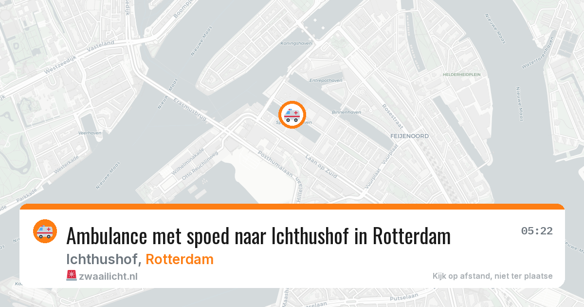 Ambulance met spoed naar Ichthushof in Rotterdam — 15 jun 2026