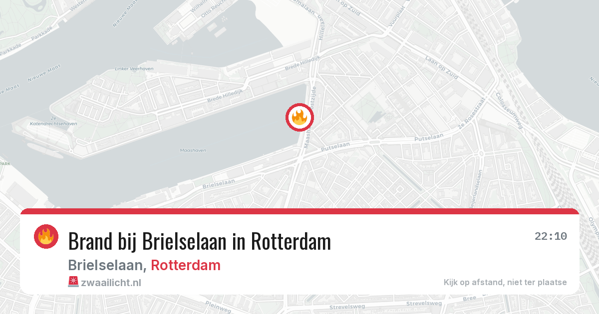 Brand bij Brielselaan in Rotterdam — 7 aug 2026
