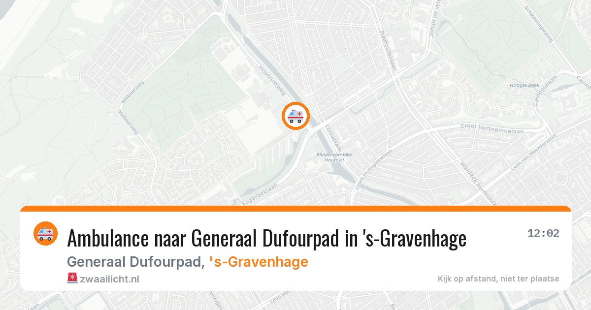 Ambulance naar Generaal Dufourpad in 's-Gravenhage — 15 jun 2026