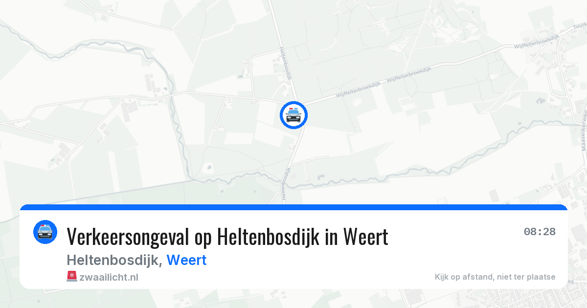 Verkeersongeval op Heltenbosdijk in Weert — 30 mrt 2026