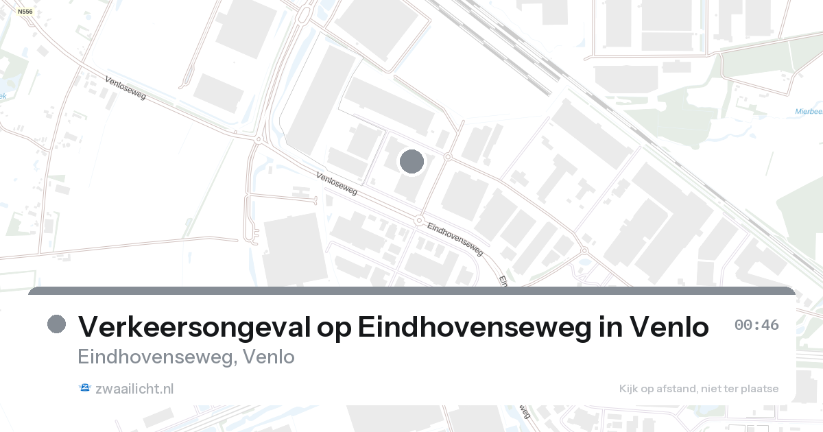 Verkeersongeval op Eindhovenseweg in Venlo — 9 aug 2026