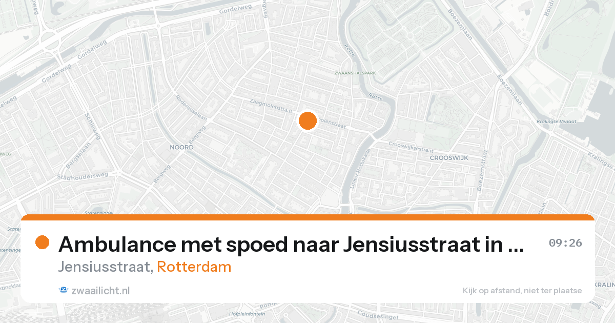 Ambulance met spoed naar Jensiusstraat in Rotterdam — 7 feb 2026