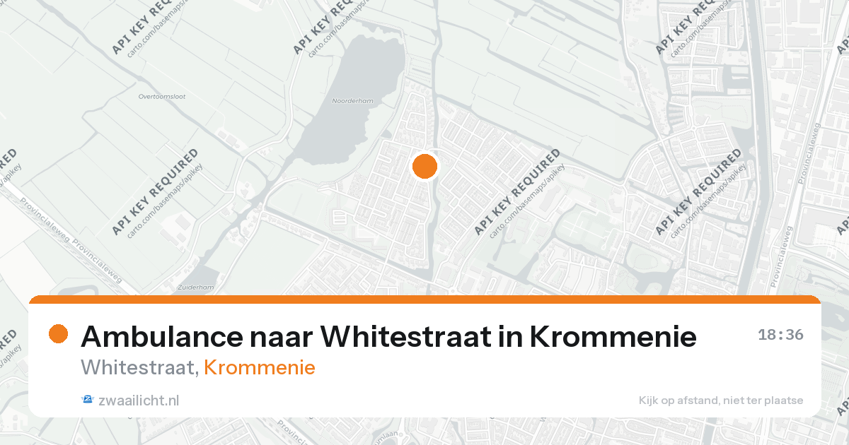 Ambulance naar Whitestraat in Krommenie — 9 jun 2026