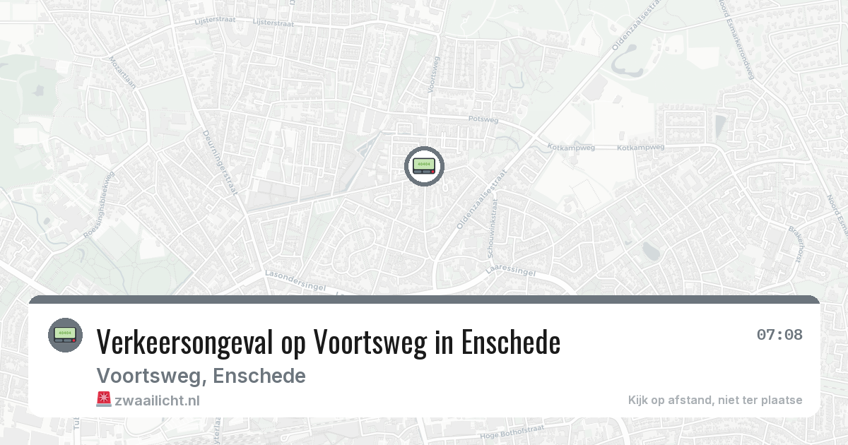 Verkeersongeval op Voortsweg in Enschede — 24 jun 2026