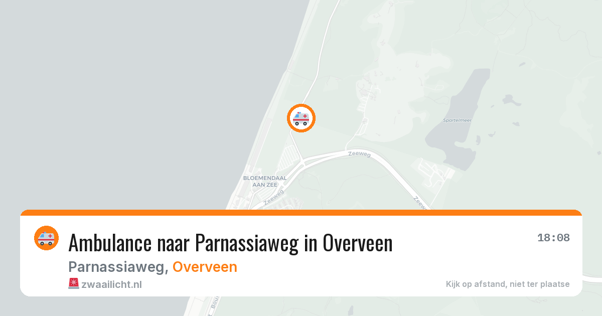 Ambulance naar Parnassiaweg in Overveen — 24 mei 2026