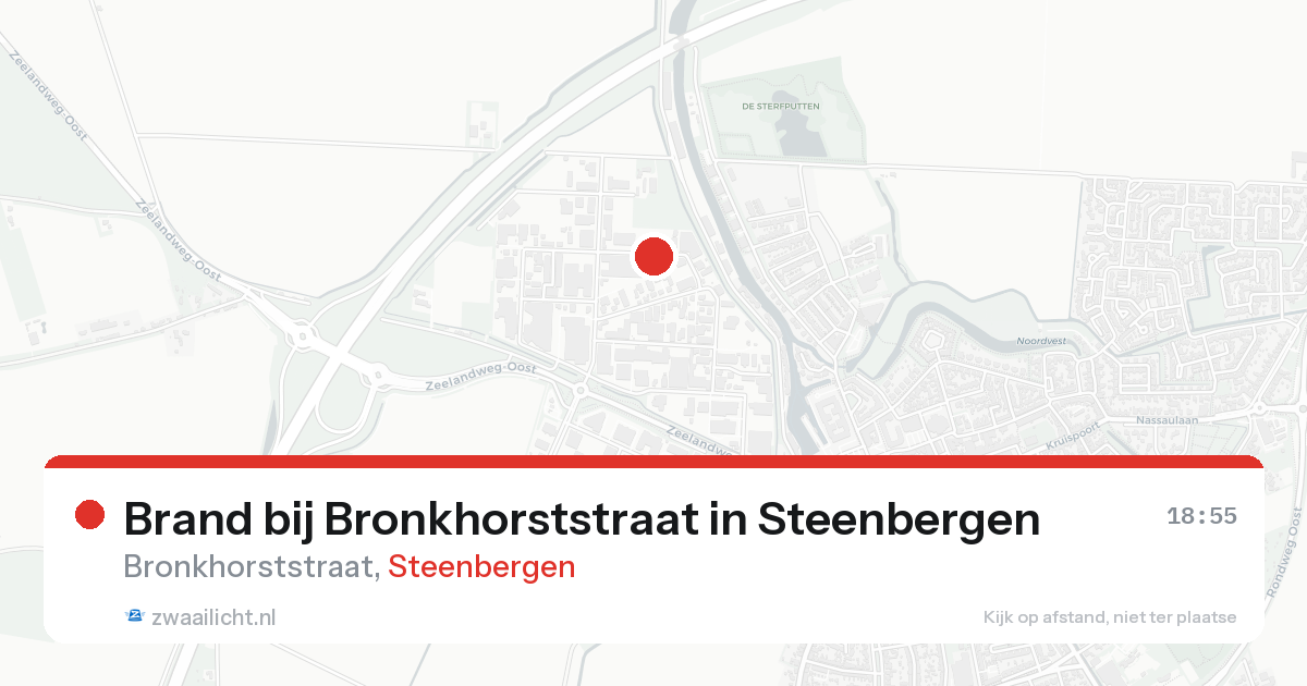 Brand bij Bronkhorststraat in Steenbergen — 25 aug 2026