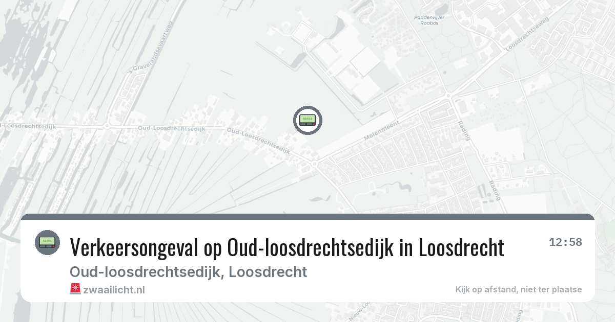 Verkeersongeval op Oud-loosdrechtsedijk in Loosdrecht — 8 feb 2026