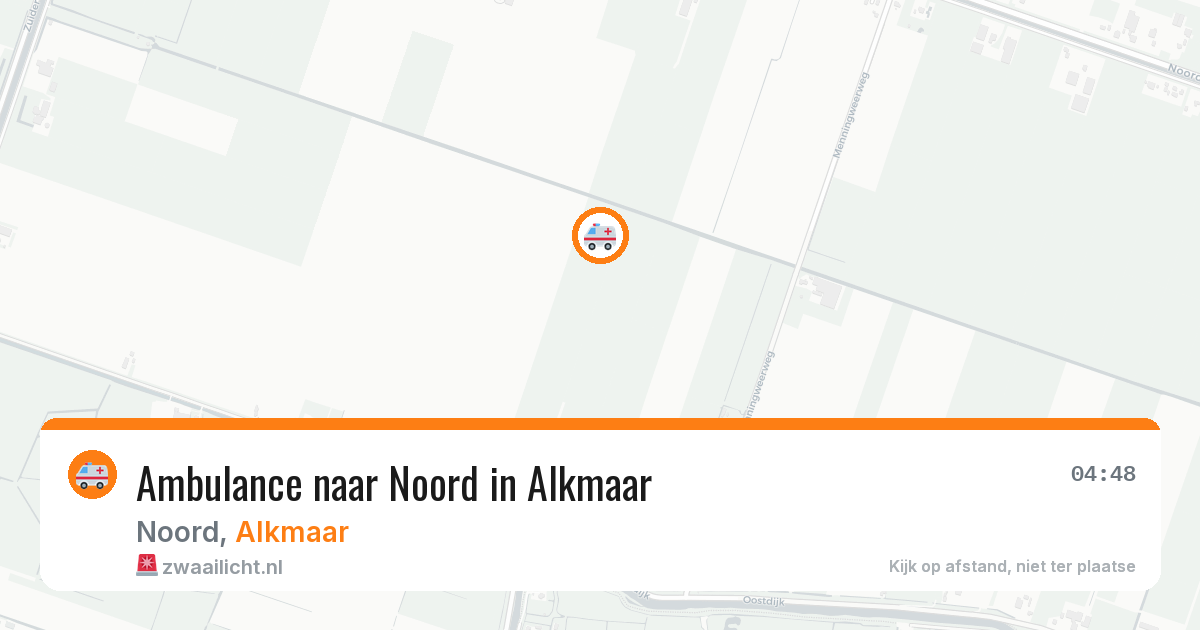 Ambulance naar Noord in Alkmaar — 15 mei 2026